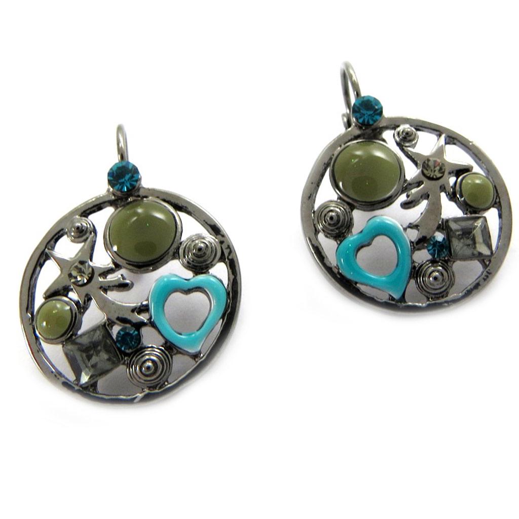 NOA [G6069] - Boucles Créateur 'Emilie' turquoise