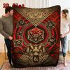 Dungeon Red Die 2D Flat Pattern Flannel Blanket High quality All Seasons Warmth and Comfort Perfect for Christmas Gifts.MMT0918170