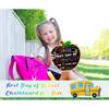 First & Last Day of School Chalkboard Sign - Double-Sided Back to School Board Sign for Kids Reble 1st Day of Preschool Pre-K Kindergarten Gifts for