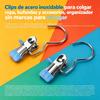 Clips De Acero Inoxidable Para Colgar Ropa, Bufandas Y Accesorios, Organizador Sin Marcas Para El Hogar