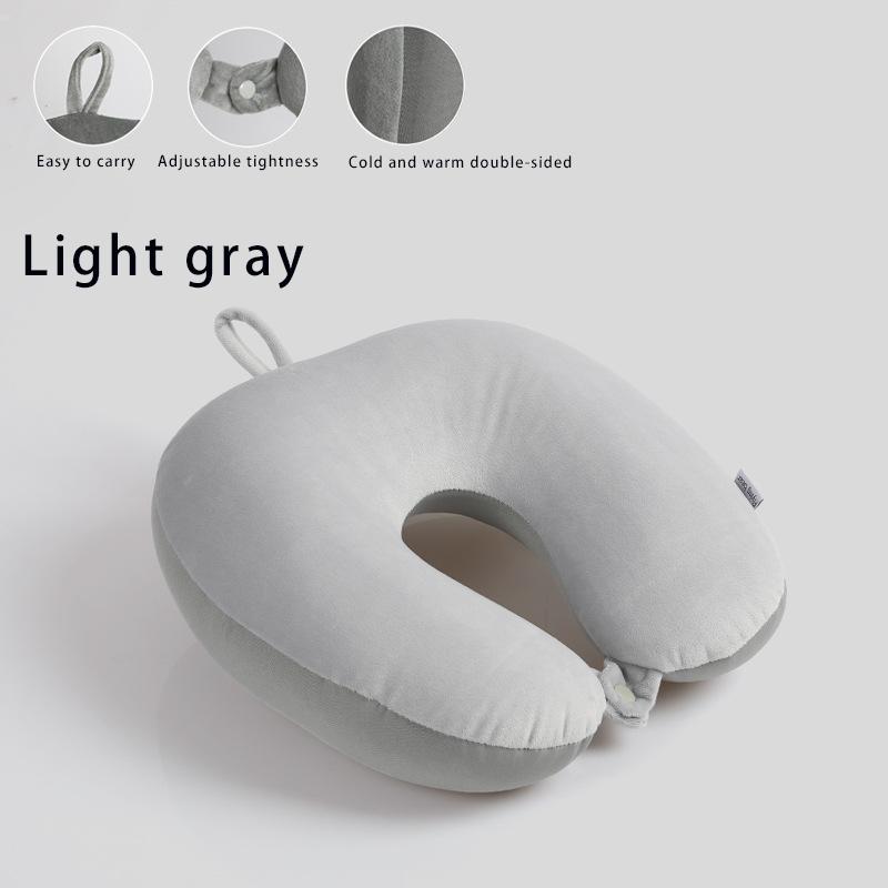 

Travel pillow neck pillow suitable for airplane car home use snap strap soft cover travel pillow U-shaped neck support neck