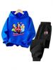 Kids' Cartoon Hoodie Set: Autumn/Winter Casual Unisex Two-Piece