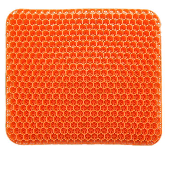 Gel Honeycomb Seat Cushion - Breathable, Double-Layer, Square Ice Pad for Car and Chairs