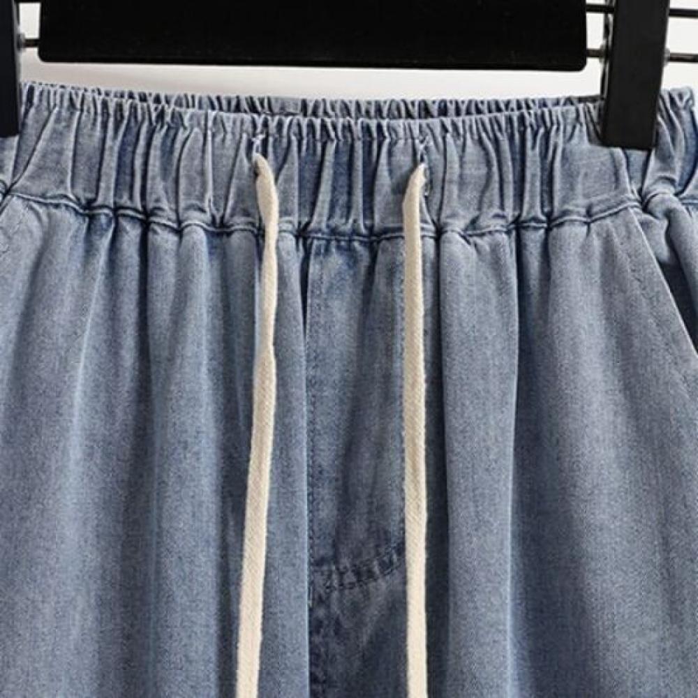 Navava Np267 Casual Banding Wide Denim Pants