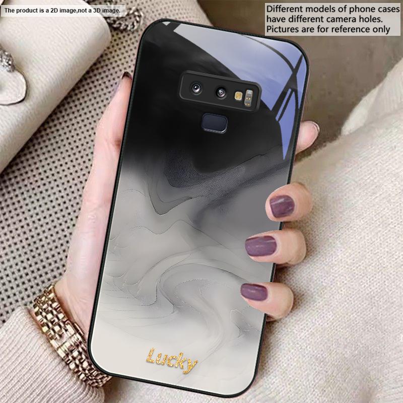 Ink wash connotation blue For Samsung A01 A02 03 Core 04 05 06 10 12 13 14 5G 15 16 M02 12 Note 8 9 10 20 glass Ultra phone case