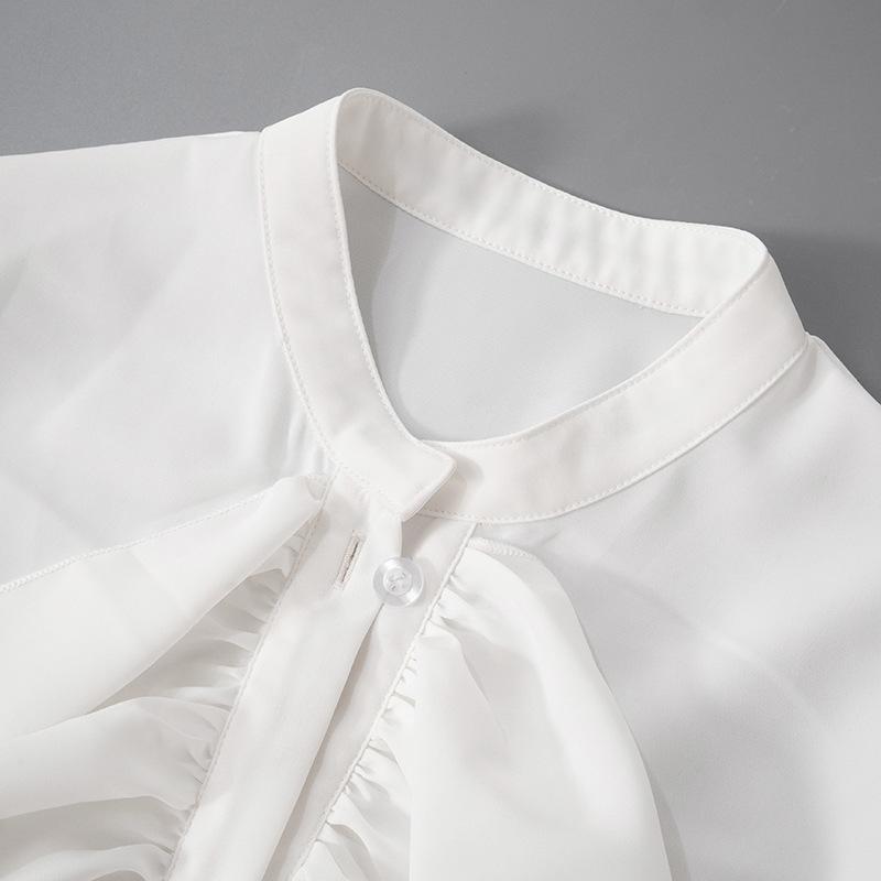 Women's Fashion Casual Spring Fall Solid Color Print Long Sleeve O-Neck Blouses & Shirts