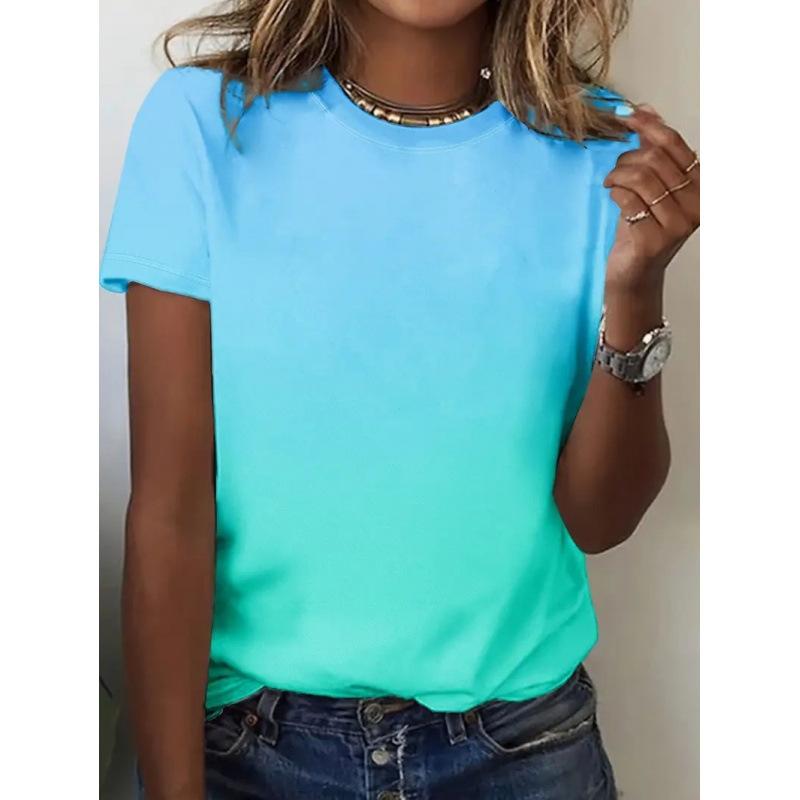 2 New Fashion Casual Versatile Women's Short-sleeved Shirts Can Come To the Picture