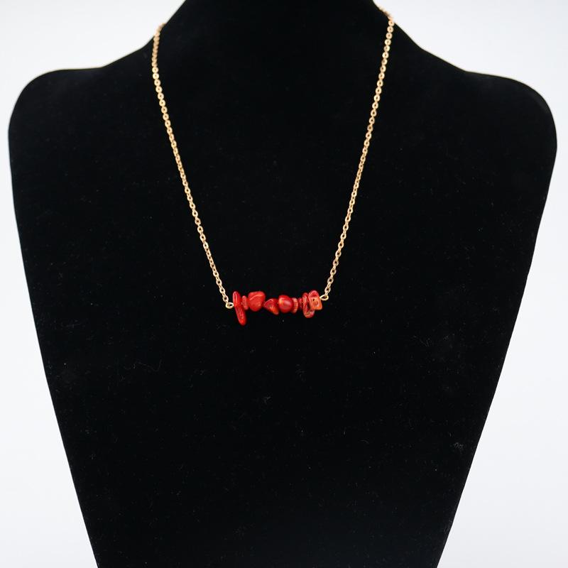 Bohemian Natural Gravel Necklace Women'S Necklace Jewelry Fashion N50