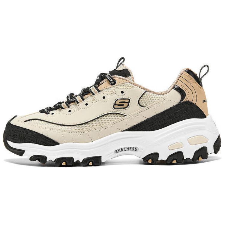 Skechers DLites 1.0 Casual Low-Top Sneakers Women sneakers Beige Black 150536-NTBK 35