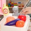Play Kitchen, 33 PCS Kids Kitchen Playset with Lights, Sounds, Storage, Circulating Water Sink for 3-6 Years, Pink