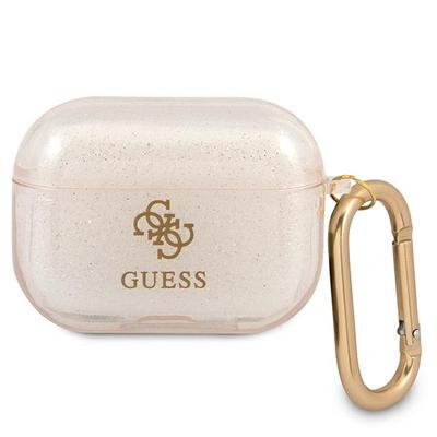 Guess Guapucg4Gd Airpods Pro Coverzłoty/Gold Glitter Collection