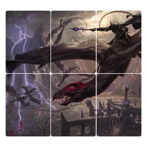 Magic: The Gathering Lord of the Rings: Tales of Middle-earth Scene Box - Flight of the Witch King (6 Scene Cards, 6 Art Cards, 3 Booster Sets + Displ
