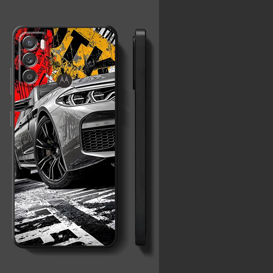 Case for Motorola Moto G71 G32 G22 Edge40 Edge 20 Pro 30 Lite G53 G30 G50 G51 G73 G60s G52 Phone Cover JDM Sport Car