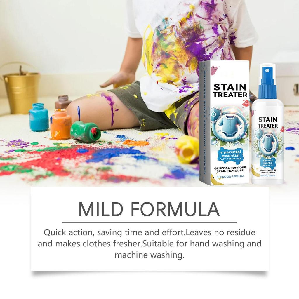 100ML Stain Remover Fabric Stain Remover Spray Stain Yellow Removal Dust Bleached Decontamination Treater Spray Shoe