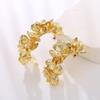 Retro Three-dimensional Flower Earrings Women's Temperament Earrings New Earrings