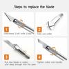 100/50pcs Knife DIY Wood Carving Fruit Food Scalpel Craft Sculpture Cutting Tool Metal Engraving Blades Knifes Wood Carving Disc