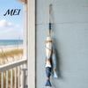 Handmade Hanging Wall Art 1/2Pcs Bohemian Wooden Starfish Decoration, Fish Ornament, Entryway Decorations Coastal Nautical Pendant for Home