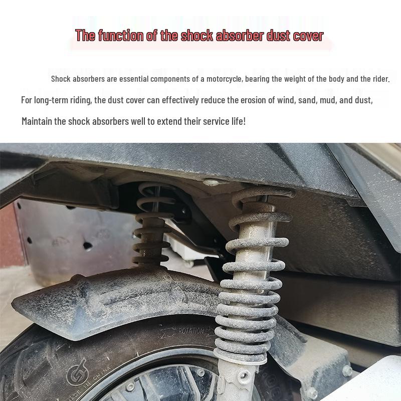 Universal Off-road Motorcycle & Car Shock Absorber Dust Cover - Front & Rear Protective Inverted Design