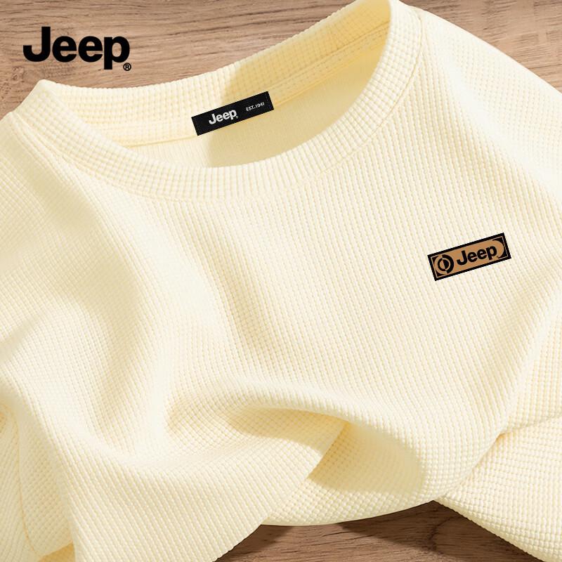 JEEP Men s Waffle Knit Faux Layer Long Sleeve T-Shirt 3XL
