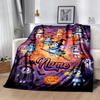 Halloween Friends Customize Text Blanket Gift Customizable Blanket Comfortable Great for Picnics Bedding Livingroom Bed Four Seasons Multipurpose