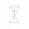 Plastic Hourglass Stool Polish Product Dark Green