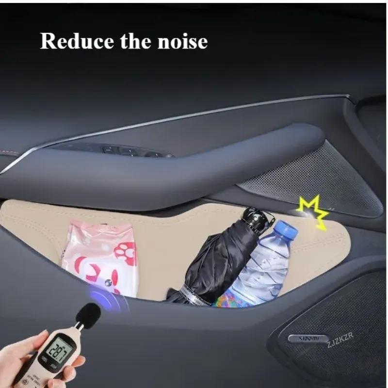 For Geely Monjaro Xingyue L -2025 Car Door Slot Organizer Box Leather Glove Box Storage Groove Pad Interior Accessories