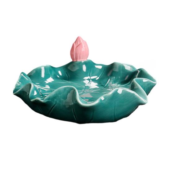 Ceramics Cat Ashtray Heat-resistant Lotus Leaf Kitten Capybara Ash Holder Ornament Home Office Outdoor Decorative Ash Tray