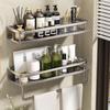 JINGRUIXIANG Wall-Mounted Stainless Steel Bathroom Shelf