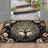 1pc SEA Tree of Life Rug Suitable for Doorway, Indoor/Outdoor Entry with Non-Slip Rubber Backing, Lo