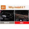 For Honda CRV CR-V 5th 2017 2018 2019 2020 2021 2022 ABS Car Air Conditioning Control Knob Panel Trim Cover Interior Accessories