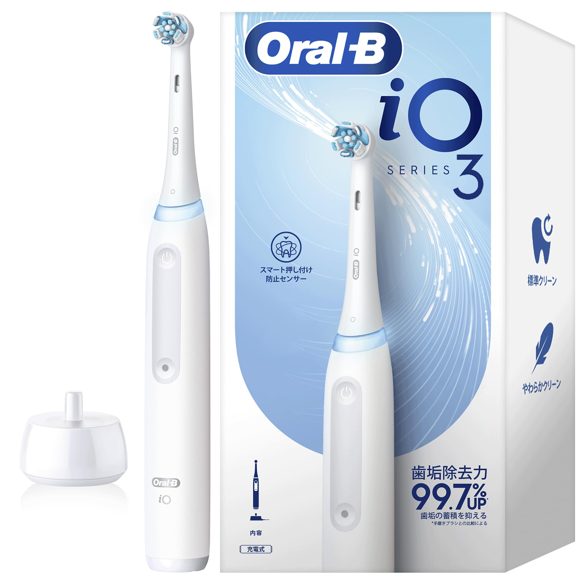 

Braun Electric Toothbrush Ultimate Electric Toothbrush for iO3S Quiet White Oral-B [The Beginners] iOG3.1C6.0 WT_H белый