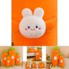 Adorable Carrot Bunny Plush Pillow Soft Down Cotton Stuffed Toy Perfect Gift For Girls