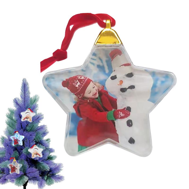 2025 Christmas Photo Ornament Ball DIY Picture Xmas Decorations For Party Birthday Party Valentines Day Holiday