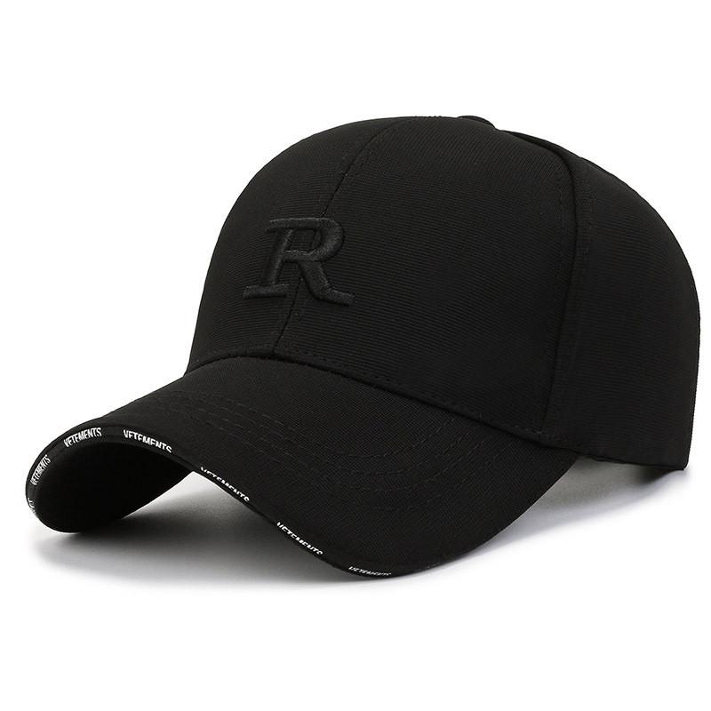 

Adjustable Cotton Blend Baseball Hat With Letter Embroidery For Street Style And Sun Protection StyleA