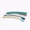 Square Clip + Colored Hairpin 2-piece Set (Blue)