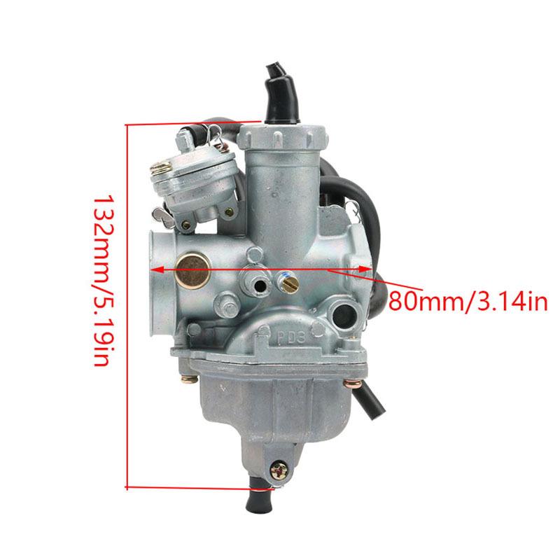 Compatible with XR200, XRL200, PZ27D, CRF150, TRX250, Recon250 Carburetor