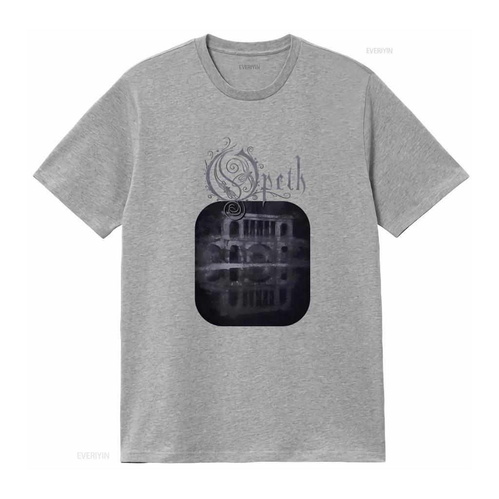 Opeth Cementerio Metal Música Banda Camiseta Negra Roja Mediana M Diseño Gótico vintage Lavada Transpirable moda Unisex Casual