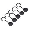 5Pcs USB Waterproof Connector Dust Cover E16 Plastic Female Cap Inner Screw Thread with TPU Chain