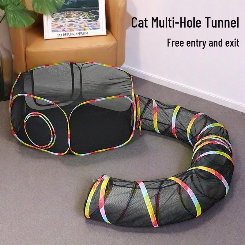 Portable Foldable Cat Tunnel Tent and Bed
