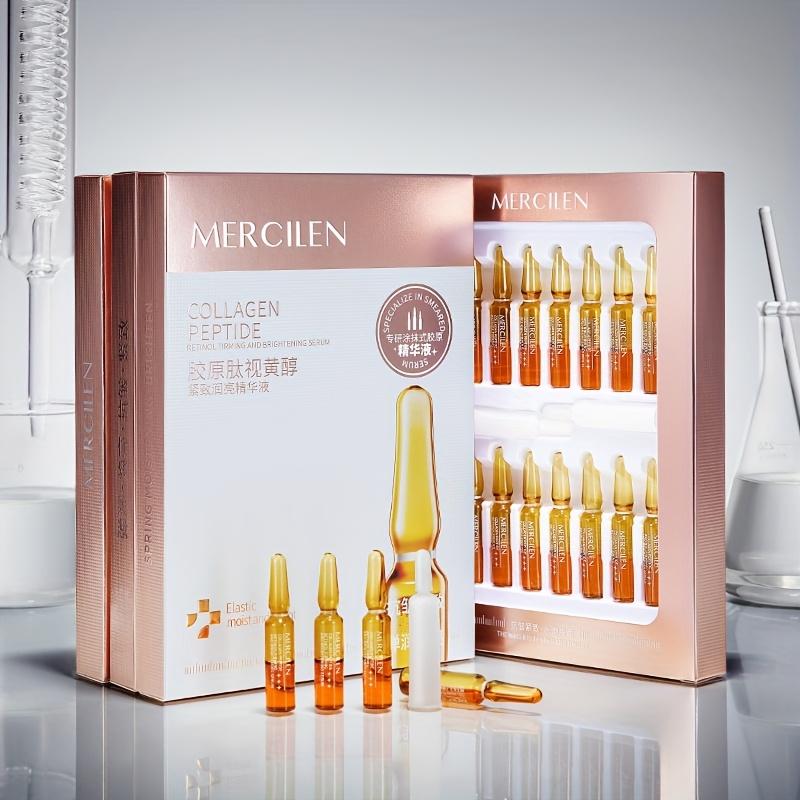 MERCILEN Collagen Retinol Firming Essence 28 Bottles Moisturizing Brightening Serum Firm Skin Improve Elasticity Smooth Fine Lines Travel Gift Set