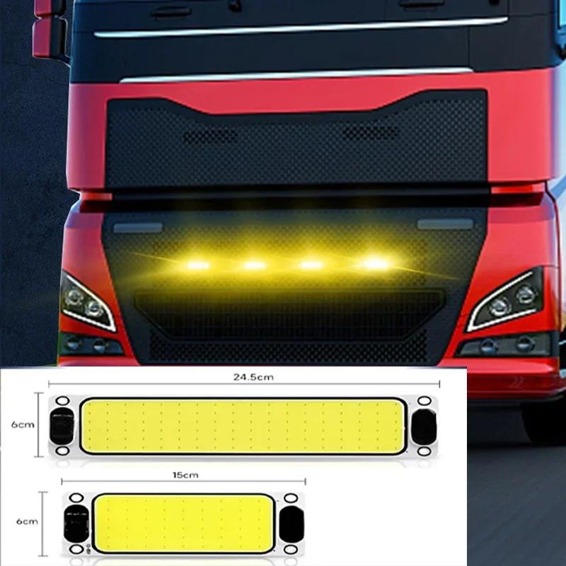 12-24V Car Interior Light LED Cab COB Reading Light with Switch High Brightness Roof Light for Van Truck Ship Car Supplies