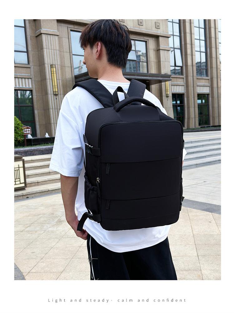 Schoolbag Business Commuter Large Capacity Backpack Lightweight Waterproof Business Trip Computer Backpack Multi-Pocket Versatile Leisure Bag