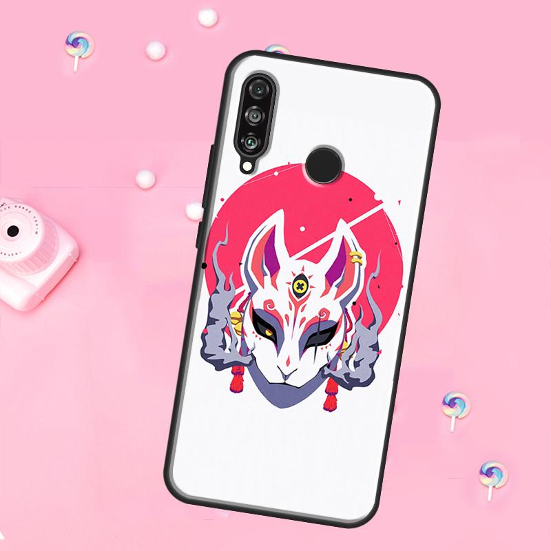 

Japanese Style Fox For Huawei Nova 12i 7i 8i 11i 12s Y73 Y70 Y90 Y60 Y72 Y61 Y91 9 10 SE P30 Pro P40 Lite Case Nova 9 SE
