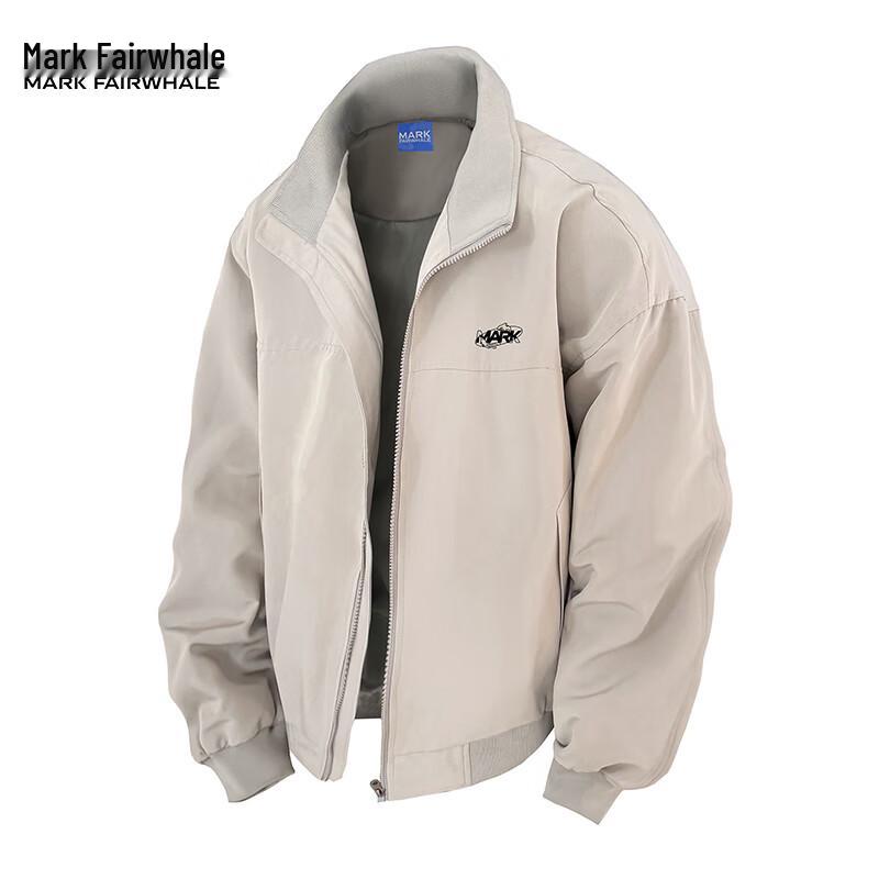 

Mark Fairwhale Men s Retro Stand Collar Bomber Jacket XL