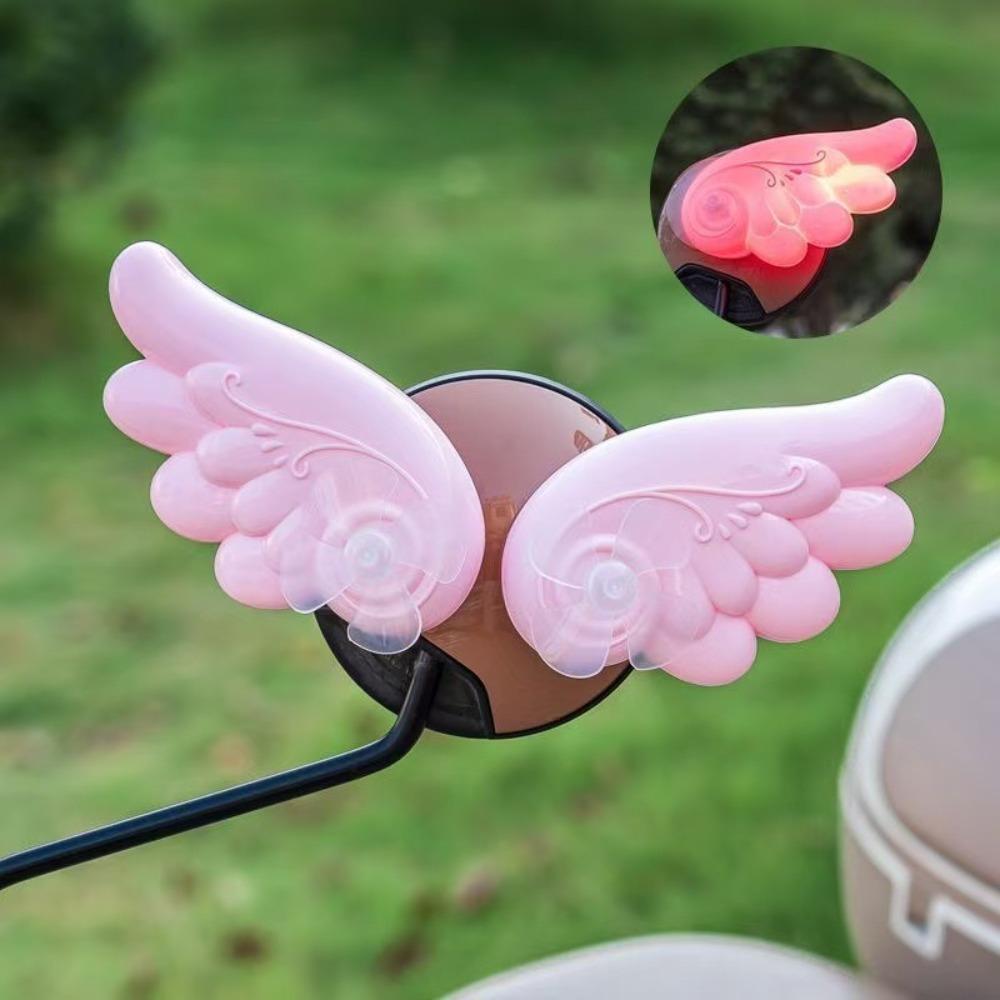 

Waterproof Electric Bicycle Light-up Wings Helmet Decorations Electric Vehicle/Motorcycle/Helmet розовый