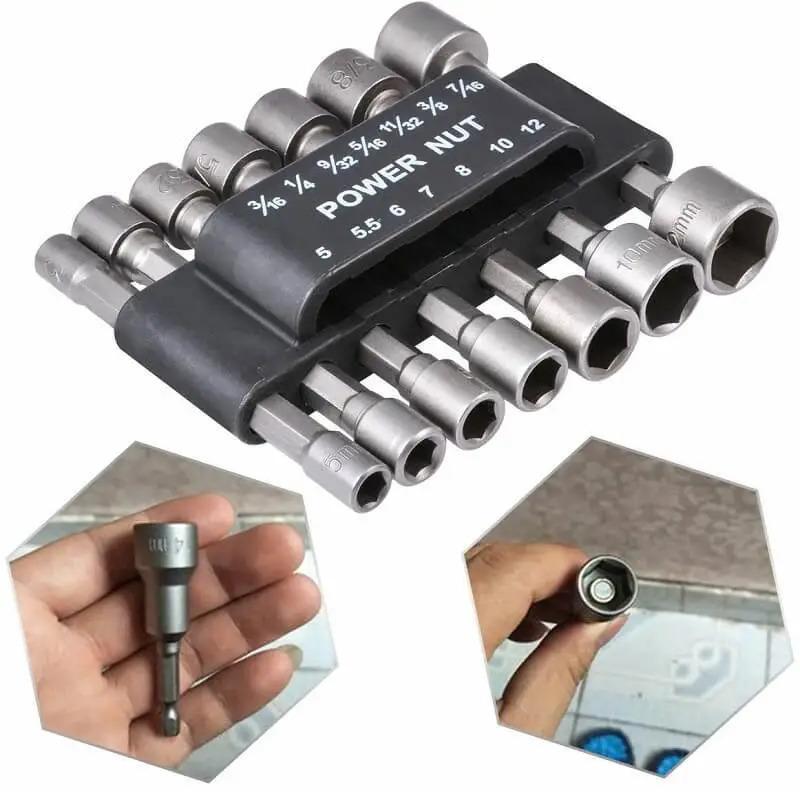 Powerful Socket Inner Hexagonal Wrench Hexagonal Handle Screwdriver Socket Extension Rod Pneumatic Screwdriver Insert Tool Set