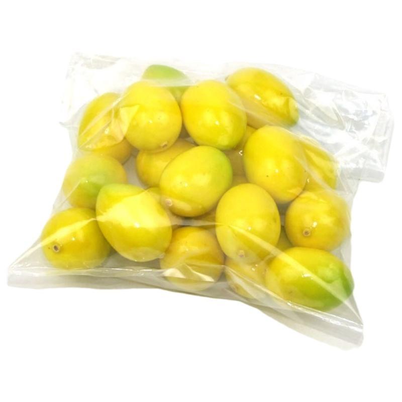 652F 20pcs Artificial Lemon Simulation Vegetable Foam Fruit for Wedding Decor