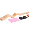 Ergonomic Ballet Stretching Device Elastic Stretch Band Wooden Ballet Foot Stretcher Set for Muscle Stretching Exercises
