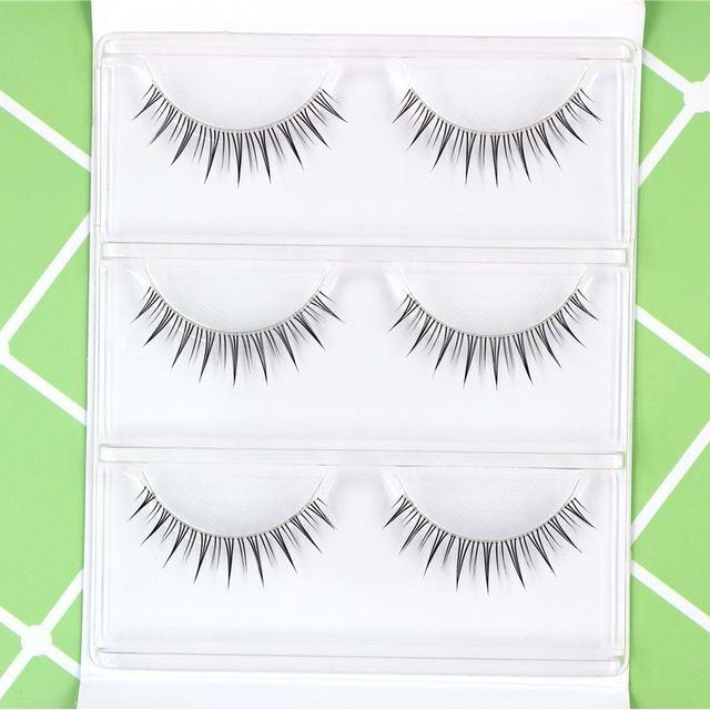 

Lactacia - False Eyelashes (Various Designs) 310 - 3 Pairs - Black - One Size