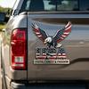 UV-proof Car Decals USA Faith, Family & Freedom Metal Emblem, Eagle Letters Patriotic Edition 3D Red Blue Flag Sticker 250th Anniversary Auto